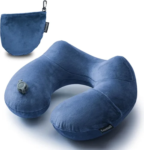 Vista 10 de Keemall Almohada de Cuello de Coche Inflable, Almohada de Reposacabezas de Coche Inflable Suave para Asiento de Conducción con Correa Ajustable