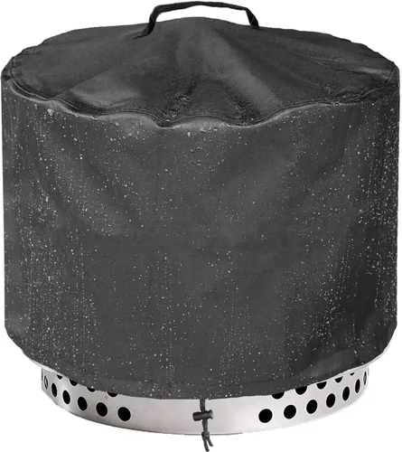 Vista 7 de WICKTICK Funda rectangular para mesa de fogata de gas de 44 x 28 pulgadas, cubierta para mesa de fuego resistente al agua 600D de servicio pesado