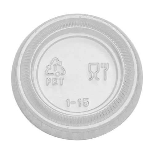 Georgia-Pacific Dixie 1 onza, tapa de plástico para taza de porciones por GP PRO (Georgia-Pacific), PL10CLEAR, transparente, 2,400 unidades (caja de