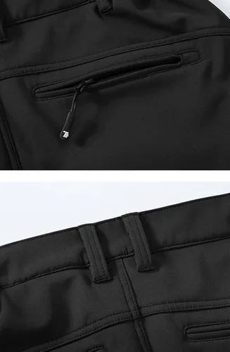 Vista 6 de YSENTO Pantalones de esquí de nieve impermeables con forro polar para mujer, con aislamiento softshell para senderismo y montaña