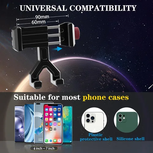 Vista 7 de Soporte de teléfono de aluminio con ventilación mejorada para Ford F-150 2015-2020, Expedition 2018-2021, Super Duty 2017-2021, soporte de teléfono