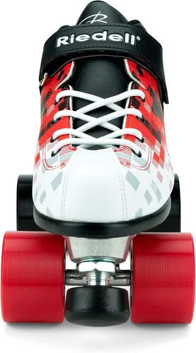 Vista 2 de Riedell Dart Pixel Roller Skates - Colorful Ultra-Durable Quad Speed Skates with Snug Fit and Versatile Matching Color Wheels