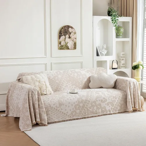 Vista 31 de ROOMLIFE Leopard Couch Cover Boho Sofa Covers for 3 Cushion Couch Washable, Furniture Protector Sofa Couch Cover for Dogs, Soft Breathable Sofa