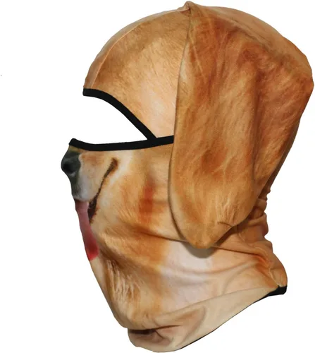 Vista 3 de AXBXCX 3D Animal Ears Balaclava Winter Warmer Face Mask for Skiing Snowboarding Snowmobile Halloween Christmas