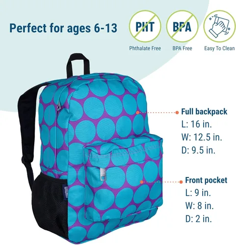 Vista 3 de Wildkin Kids Mochila de 16 pulgadas para niños y niñas