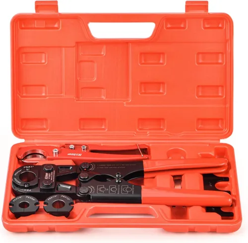Vista 9 de iCrimp F1807 - Kit de herramientas de crimpado de anillo de cobre para 3/8,1/2,3/4,1 pulgadas, herramienta de extracción gratuita y cortador