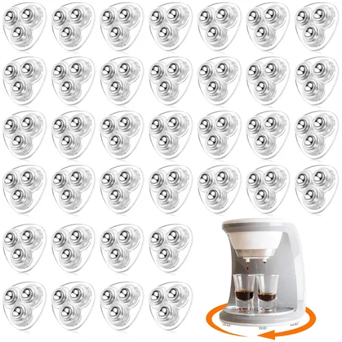 Vista 41 de Honoson 24 ruedas giratorias autoadhesivas para electrodomésticos, deslizadores de electrodomésticos para electrodomésticos, ruedas universales