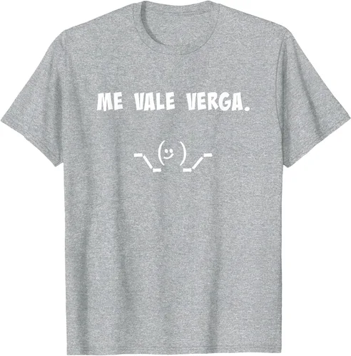 Vista 51 de Camisa Chistosa Funny Latin Shirt en español. Camiseta Asphalt Grey