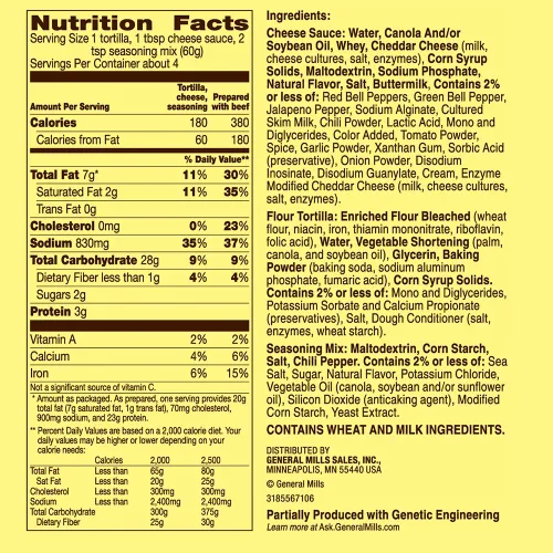 Vista 3 de Old El Paso Kit de cena Soft TacoBake, 8.4 oz.