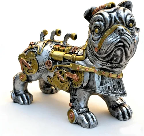 Vista 5 de Cyberpunk - Mano mecánica Silverhand, soporte para control de juegos, estilo punk, steampunk, moderno, decoración del hogar, decoración de sala