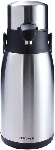 Heritage66 - Dispensador térmico de café con triple pared de acero inoxidable aislado al vacío, 12 horas, retención de calor, 24 horas de retención