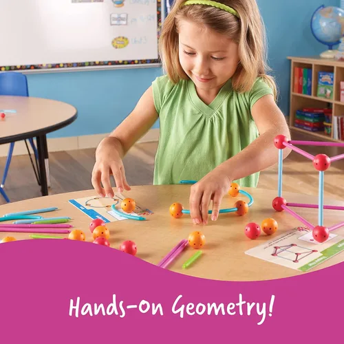 Vista 6 de Learning Resources ¡Sólidos geométricos visibles, sumérgete en formas! Un mar de geometría construible, desarrolla el reconocimiento de formas