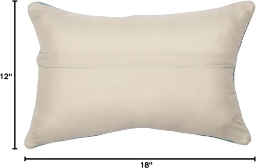 Vista 3 de Liora Manne Marina - Almohadas de fácil cuidado para interiores y exteriores, 12 x 18 pulgadas, color verde