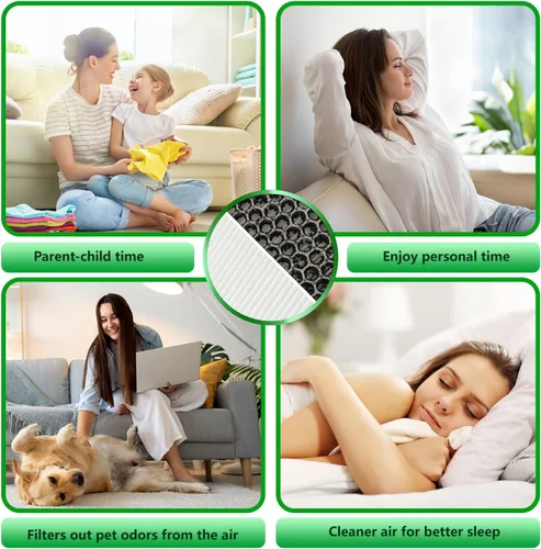 Vista 6 de Filtro compatible con purificador de aire Xiaomi Mi 3C 3H 3, 2C 2H 2S, Pro, número de pieza M8R-FLH, compatible con purificador de aire Smartmi