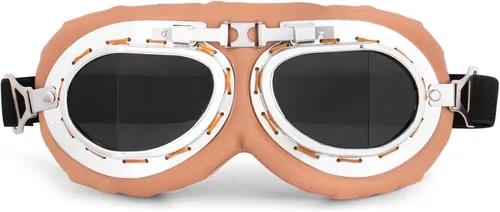 Vista 9 de Peicees - Gafas de casco vintage para motocicleta, gafas de moto, gafas de piloto de motocross