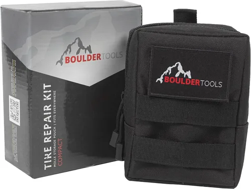 Vista 6 de Boulder Tools - Compact Tire Repair kit with Molle Storage Pouch. Heavy Duty Universal Tire Plug Kit, Easily Stores Inside Your UTV, ATV, Truck