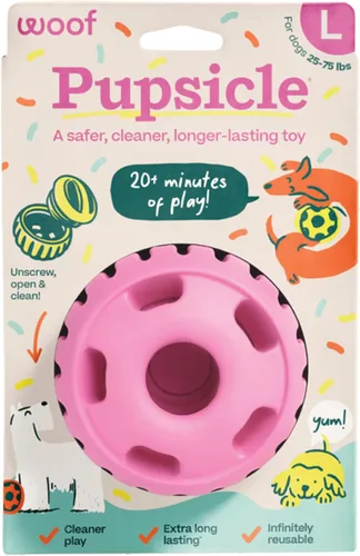 Vista 16 de WOOF Pupsicle - Juguete interactivo para perros de larga duración para mantener a tu cachorro ocupado y distraído - Seguro para perros - Diseño