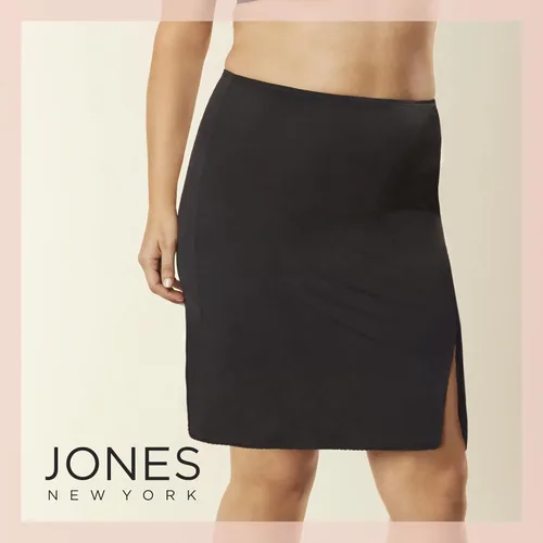 Vista 6 de Jones Nueva York sedoso Spandex 23" mitad Slip (620123)