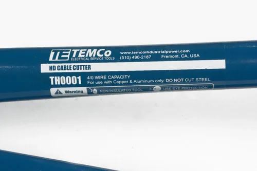 Vista 5 de TEMCo TH0001 Cortador de cables y alambres 4/0 (calibre 0000), con asas de 12 pulgadas