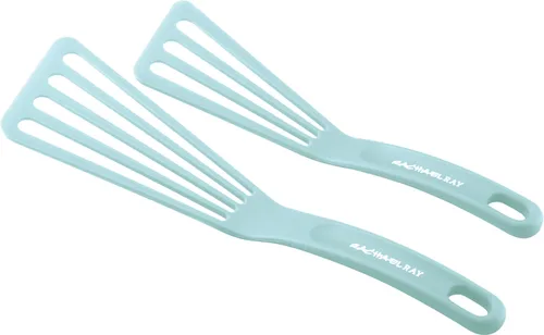 Vista 8 de Rachael Ray KitchenTools and Gadgets - Utensilios de cocina de nailon, espátula, espátula, torneros de pescado, 2 piezas, color rojo