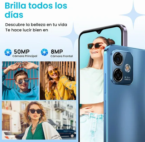 Vista 3 de Teléfonos Celulares Ulefone Desbloqueados, Note 16 Pro 12GB + 128GB, 8-Core, Pantalla HD+ de 6.52" Smartphone Desbloqueado, Android 13, 50MP + 8MP