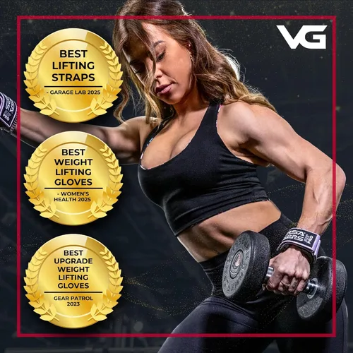 Vista 4 de Versa Gripps Xtreme, fabricado en Estados Unidos, correas de muñeca para levantamiento de pesas, el mejor accesorio de entrenamiento