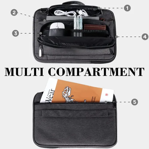 Vista 3 de BERTASCHE Funda para laptop de 12.3-13 pulgadas compatible con MacBook Air 13/Pro 13, Surface Pro 11/10/9/8/7/6/5/4, iPad Pro/Air de 13 pulgadas