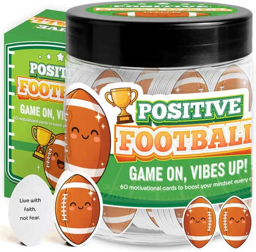 Vista 17 de Tarro de voleibol positivo con 60 tarjetas de afirmación, regalos de voleibol de Navidad para adolescentes, regalos de equipo de voleibol, regalo