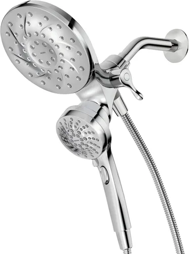 Moen Engage Chrome Magnetix 2 en 1 Combo de ducha de lluvia con rociador de ducha de mano desmontable, con sistema de acoplamiento magnético, 26009