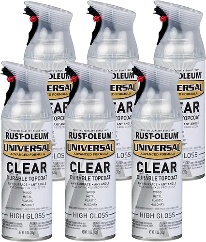 Vista 107 de Rust-Oleum 267298-6PK Pintura en aerosol martillada universal para todas las superficies, 12 onzas, blanco, paquete de 6
