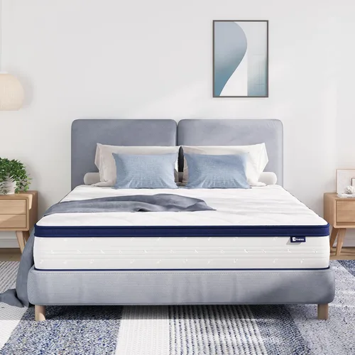Vista 10 de Avenco Queen Mattress, Hybrid King Size Mattresses in a Box, Breathable Fabric & Adaptive Support, Colchones Twin TXL Full Size Mattress