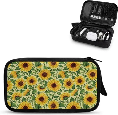 Vista 66 de American Flag Electronic Organizer Travel Cable Organizer Bag Portable Pouch Electronic Accessories Carry Case for Cable Cord Charger Phone Earphone