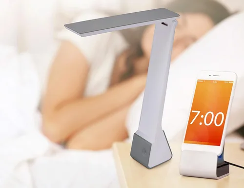 Vista 7 de Bostitch Lámpara de escritorio LED con batería recargable de oficina, 3 temperaturas de color, apertura abatible, gris (KT-VLED1810-GRIS)