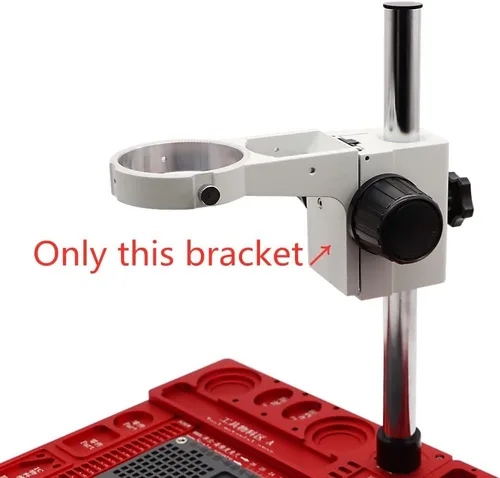 Vista 8 de Kit de microscopio de 2.992 in de diámetro, soporte para microscopios estéreo, soporte ajustable, barra de barra de varilla de 0.984 in