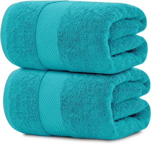 Vista 17 de White Classic Toallas de baño de lujo para adultos, extra grandes, 35 x 70 pulgadas, algodón turco de 700 GSM, altamente absorbentes, colección