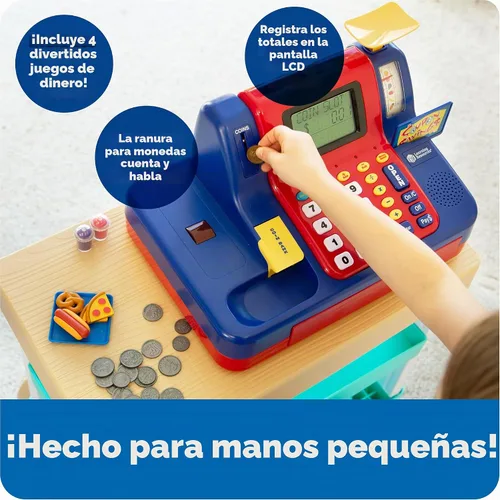 Vista 3 de Learning Resources Pretend & Play Caja registradora de enseñanza, -, Rojo/Azul