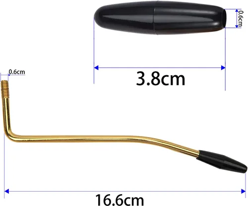 Vista 6 de 4 barras de guitarra eléctrica Yootones de 0.236 pulgadas con rosca de brazo de trémolo con punta compatible con Squier Stratocaster Electric Guitar