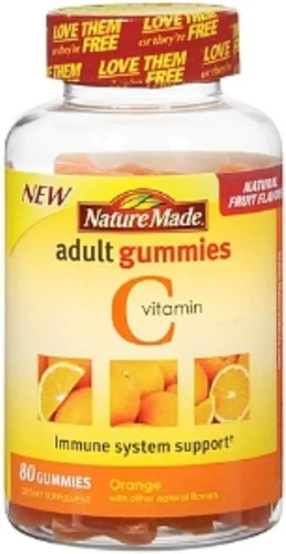Nature Made Gomitas de vitamina C para adultos, mandarina 80 ea (paquete de 6)
