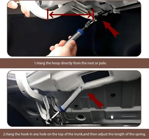 Vista 5 de gunhunt 2 resortes para maletero de automóvil, elevador automático de maletero de automóvil, dispositivo de resorte de apertura de elevación