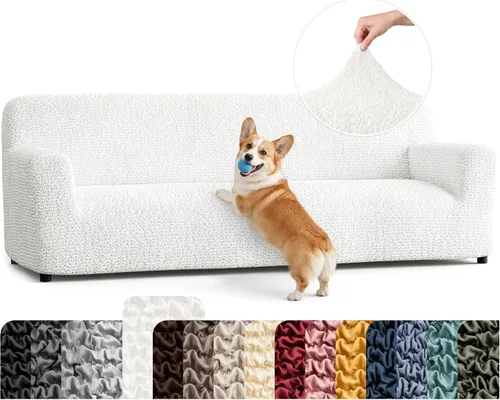 Vista 33 de PAULATO BY GA.I.CO. Funda para Silla - Funda para Sillón - Funda para Sillón - Funda de Tela Suave - Protector de Muebles Elegante de Ajuste Ceniza
