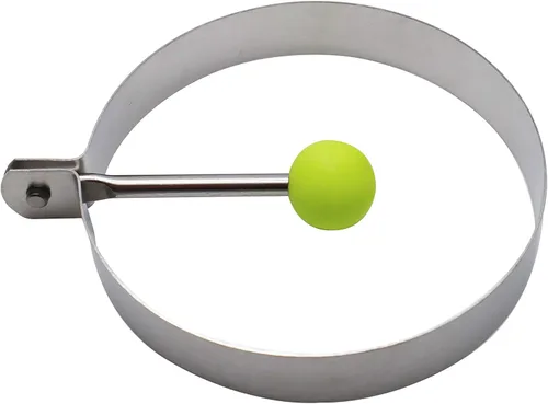 Vista 3 de Excelity - Juego de 4 moldes de acero inoxidable para moldear huevos fritos para panqueques para cocina, desayunos, herramientas