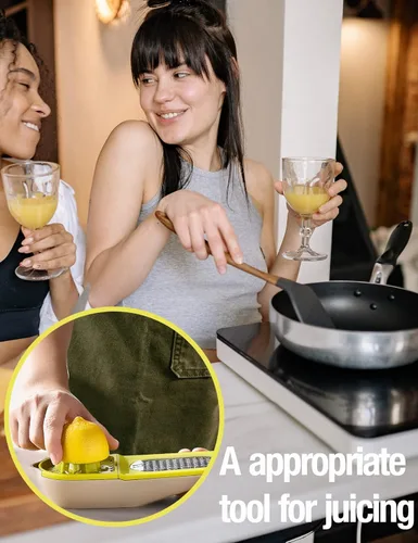 Vista 4 de Exprimidor de limón - Exprimidor de cítricos de naranja limón y naranja Exprimidor de lima multifuncional fácil de usar y limpiar