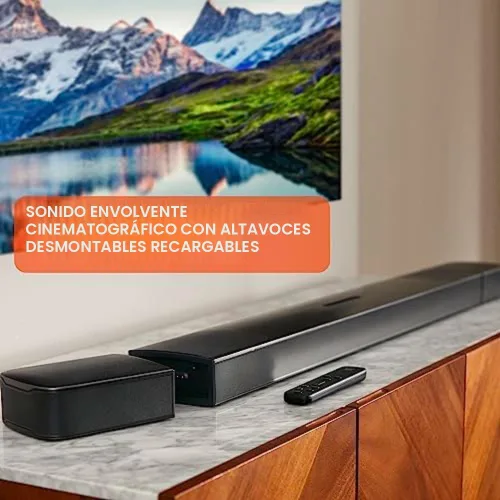 Vista 7 de JBL Bar 9.1 - Sistema de barra de sonido de canal con altavoces envolventes y Dolby Atmos, color negro