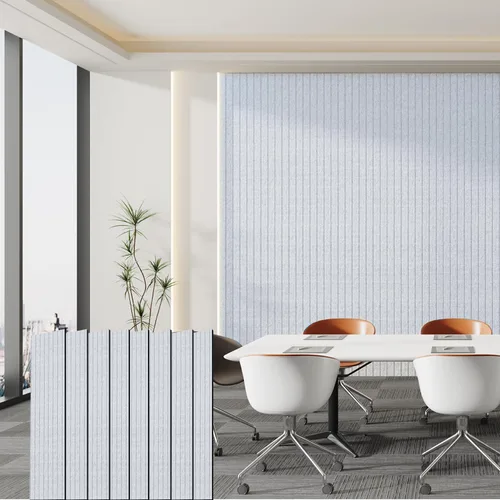 Vista 17 de Paquete de 4 paneles acústicos de 48 x 12 x 0.4 pulgadas, paneles de pared grandes insonorizados, paneles autoadhesivos a prueba de sonido