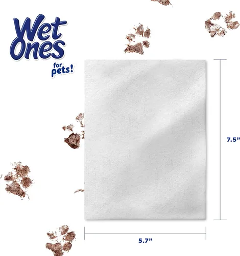 Vista 5 de Wet Ones Toallitas desodorizantes para perros para mascotas, salpicaduras