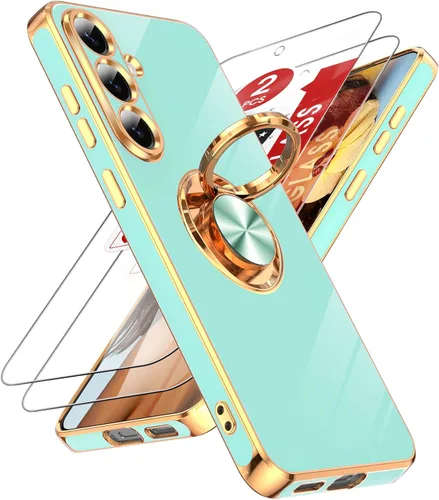 Vista 72 de LeYi Funda para iPhone XR: con Protector de Pantalla de Vidrio Templado [Paquete de 2] Soporte de Anillo Giratorio de 360°, Soporte Magnético