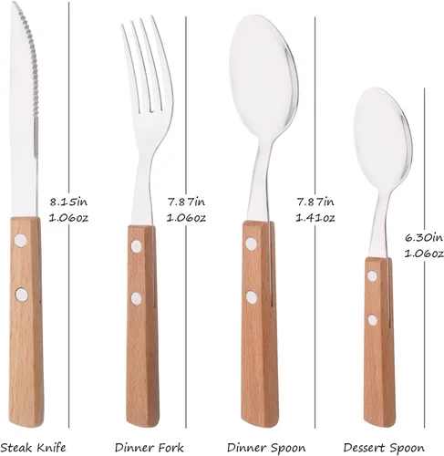 Vista 5 de Cucharas de café expreso, 8 cucharas de café de acero inoxidable, cucharas pequeñas para postre, té, aperitivo, cucharas de postre con mango