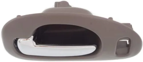 Vista 4 de Manija de puerta interior para Chrysler LHS 1999-2001 con bisel gris delantero del lado del conductor con palanca cromada Con orificio de bloqueo