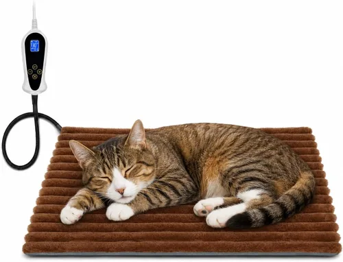 Vista 10 de Camas para mascotas con calefacción suaves y cómodas de 28 x 18