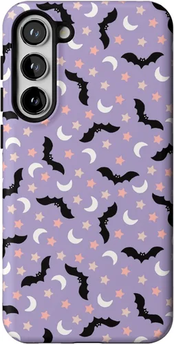 Vista 380 de Casely Funda para Galaxy S9 Postura de cadáver Yoga de esqueleto Diseño protector delgado esencial de doble capa